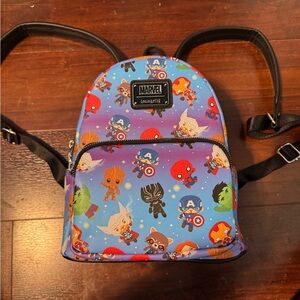 Marvel Blue and Red Loungefly Backpack